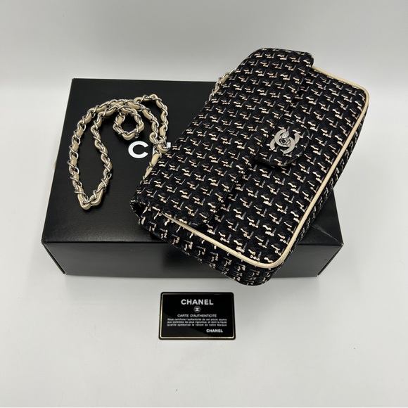 CHANEL Handbags - (SOLD) Chanel Black Vintage Small Printed CC Flap Bag